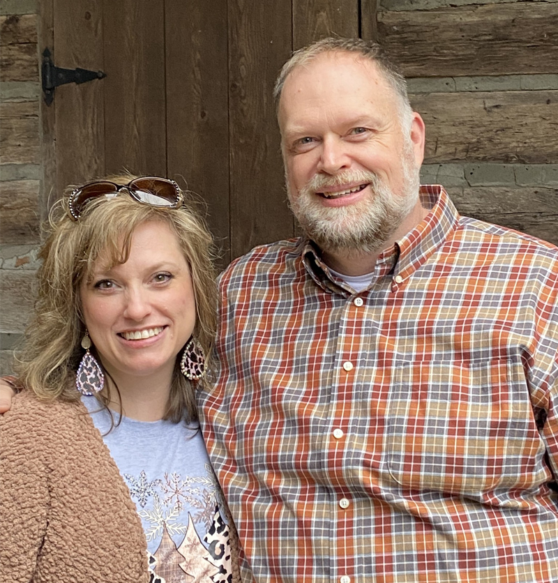 Pastor Mark Eaton and his wife