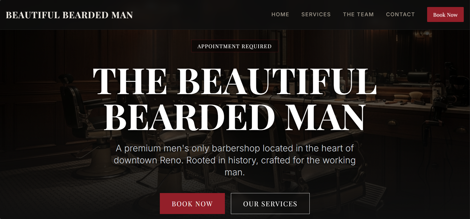 Modern professional small business website redesign