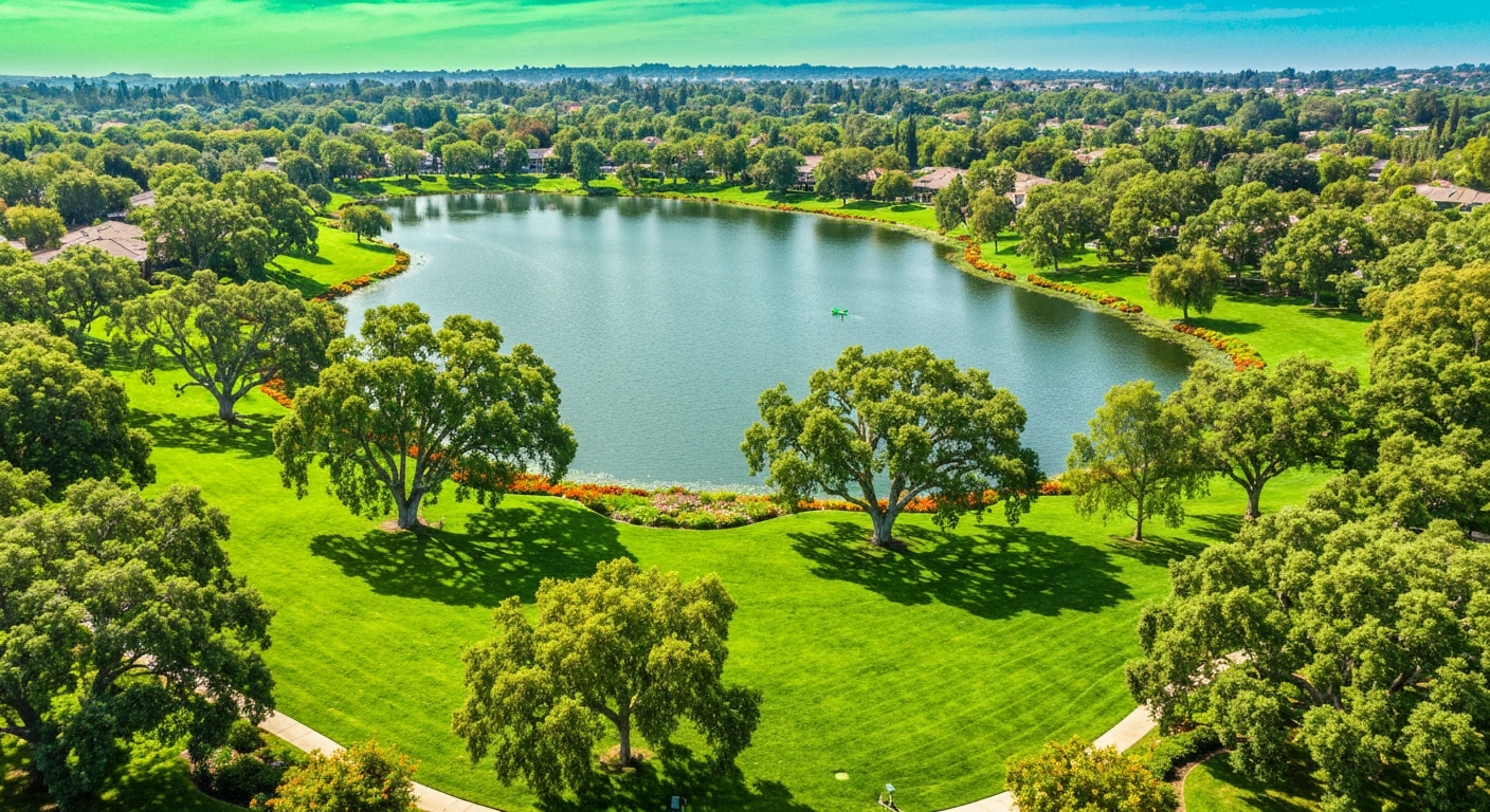 Westlake Village estate trees and landscape