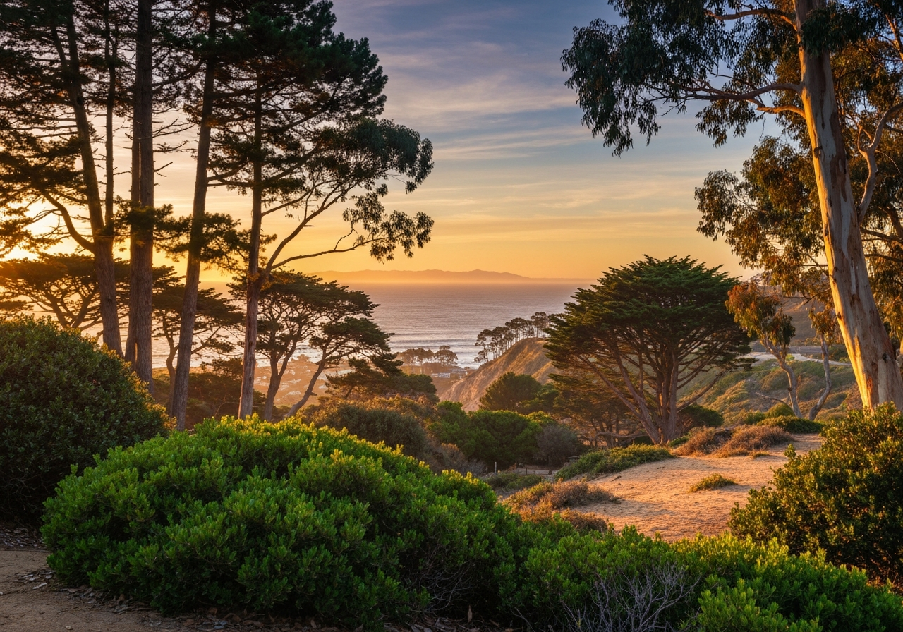 Pacific Palisades coastal landscape