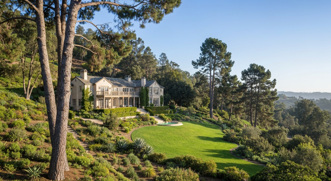 Bel Air estate trees and landscape