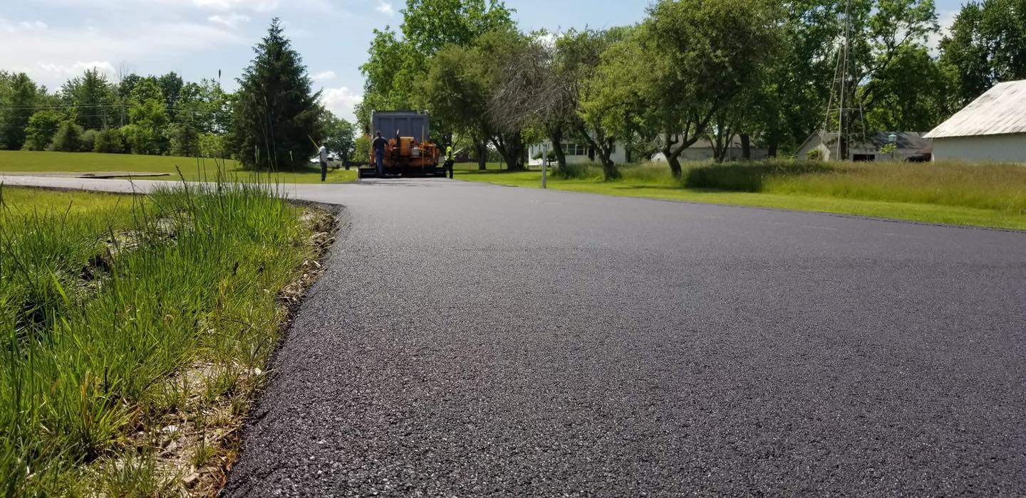 Professional asphalt paving results