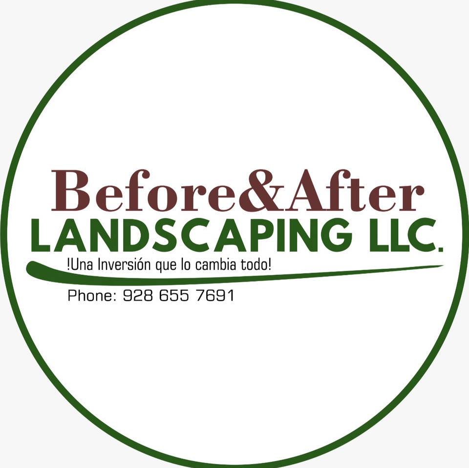 Before & After Landscaping Logo