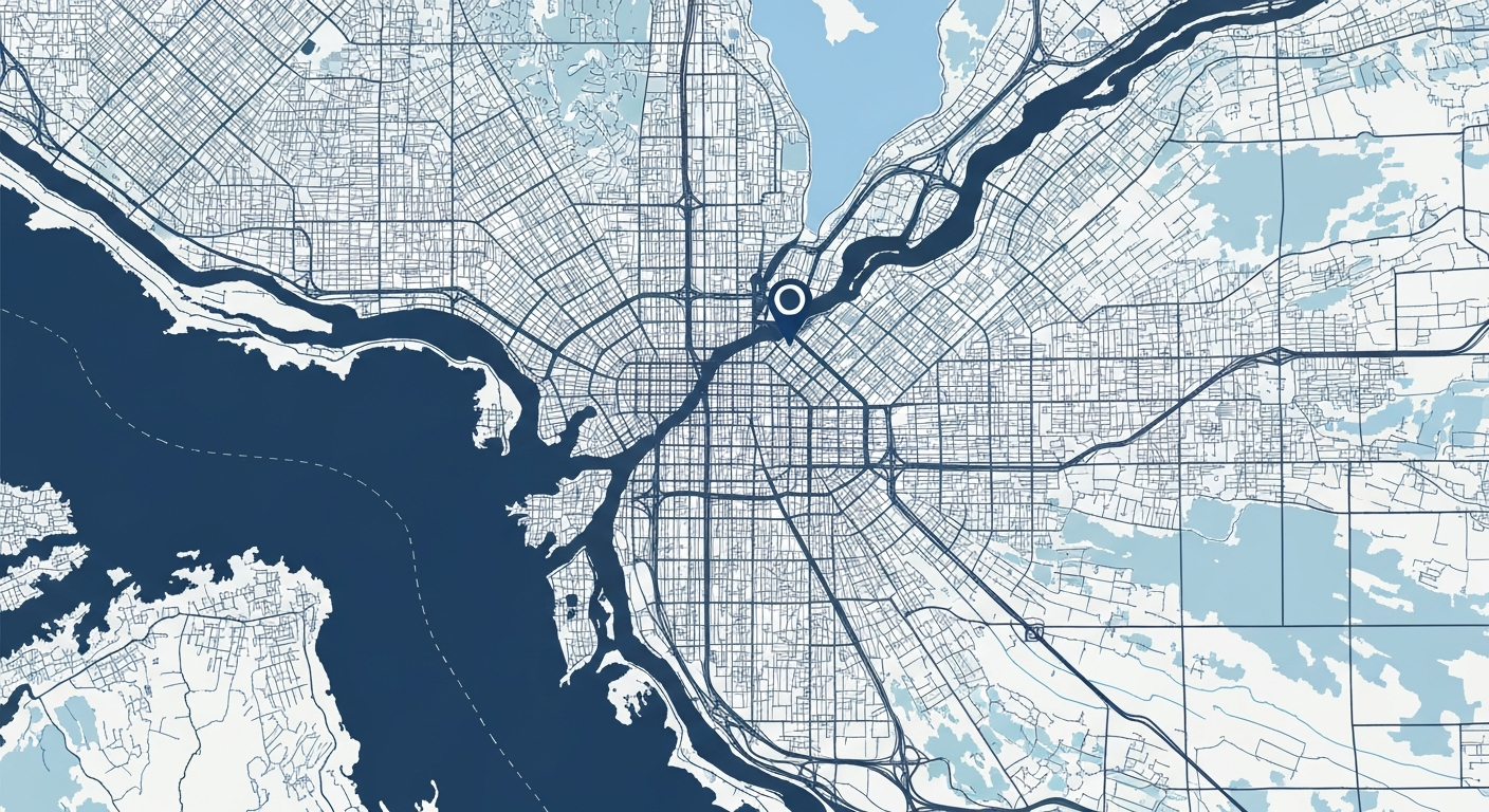 Service area map for Metro Vancouver