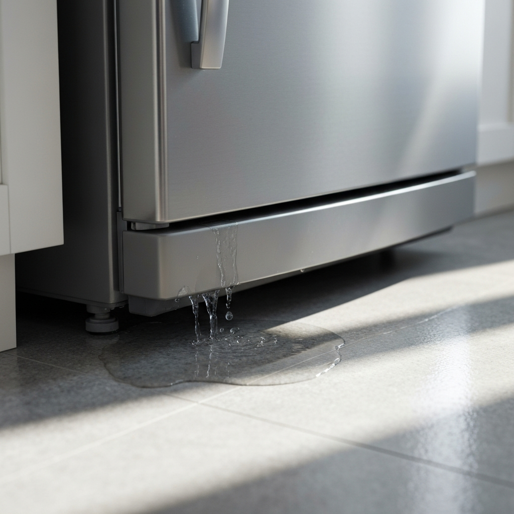Fridge leaking water diagnosis