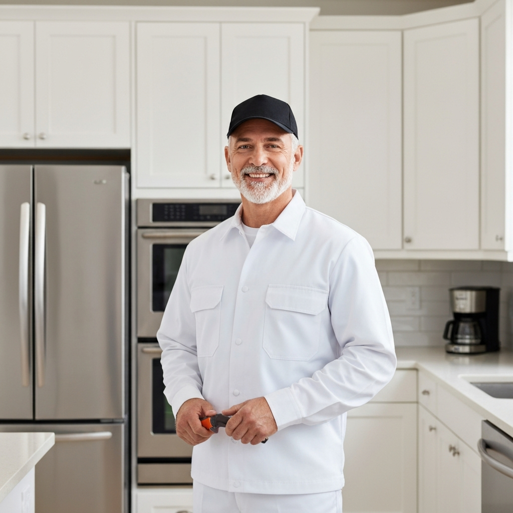 MetroVan Home Repair technician helping with appliance repair