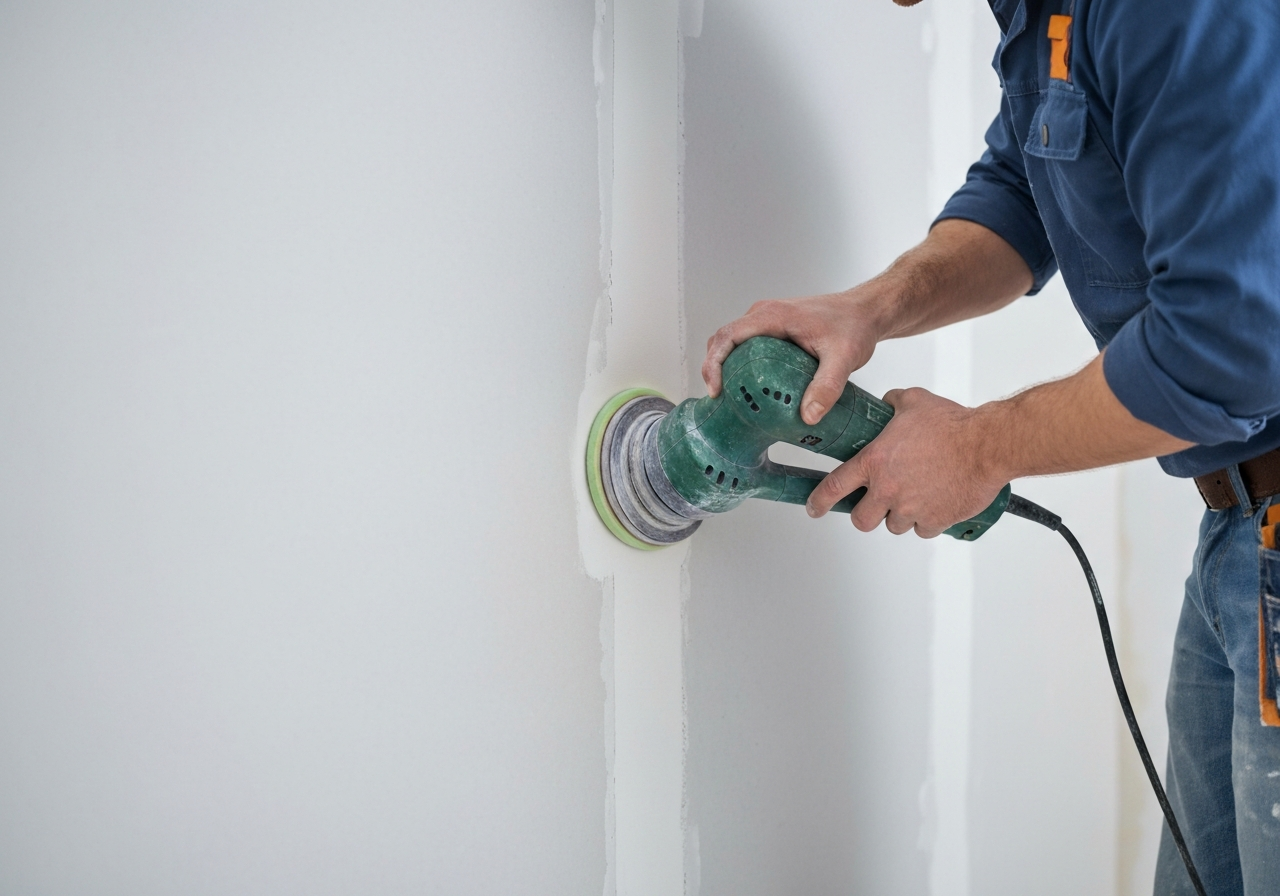 Wall patch repair and sanding service