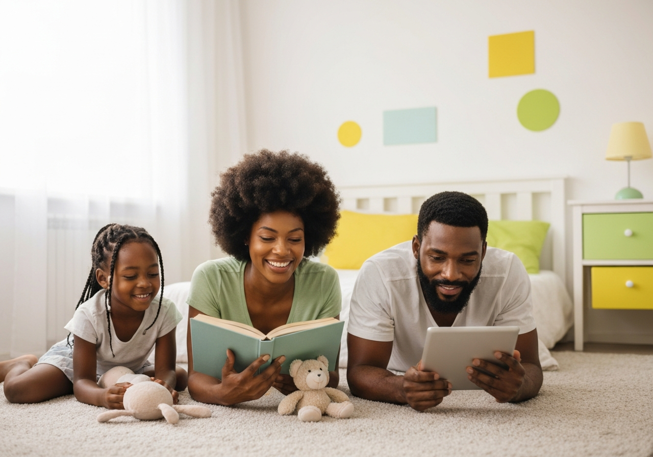 Family resting comfortably after professional pest treatment