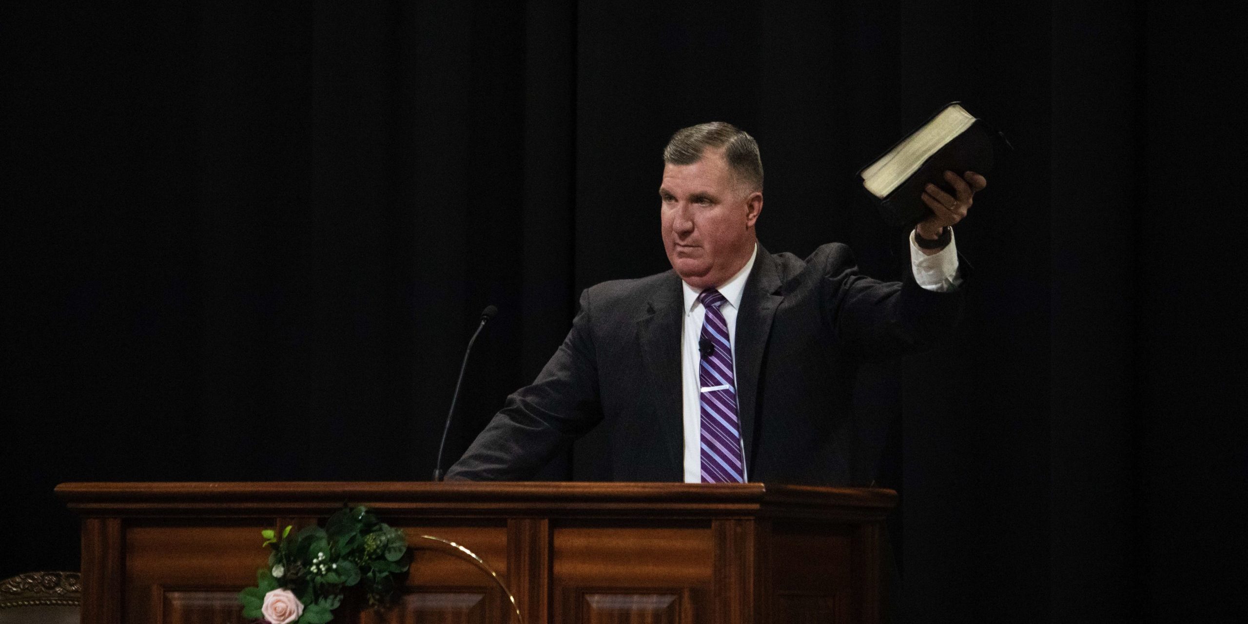 Pastor preaching