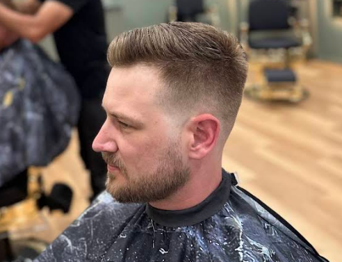 Close up of a precision skin fade haircut at Signature Hair Styles