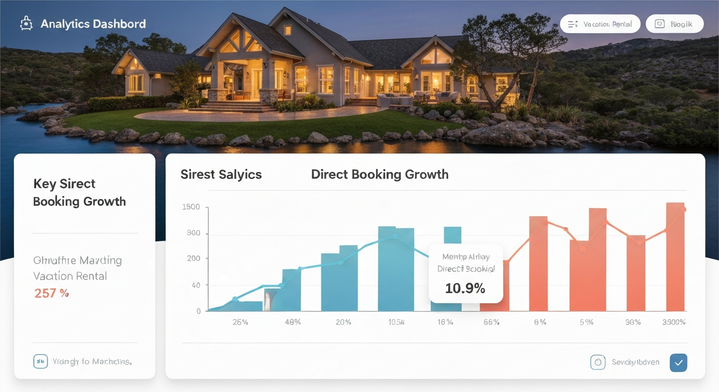 Direct Booking Rate Benchmark Graph