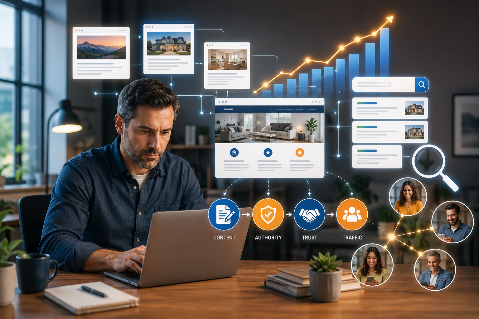 Five SEO Myths Debunked Graphic