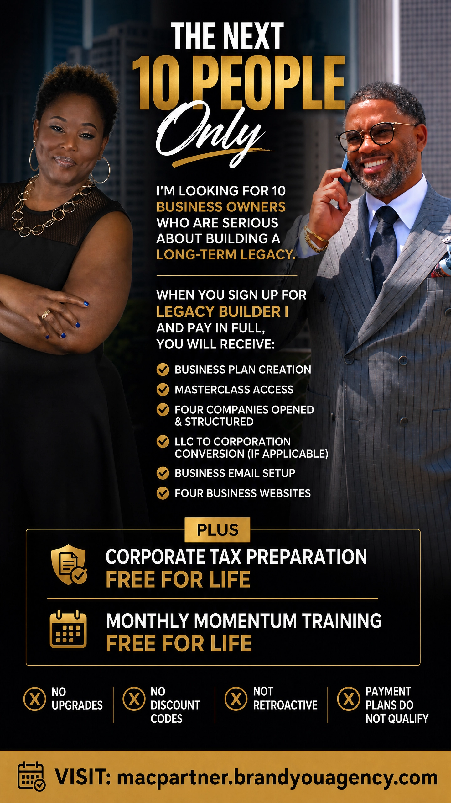 Legacy Builder I Promotional Flyer