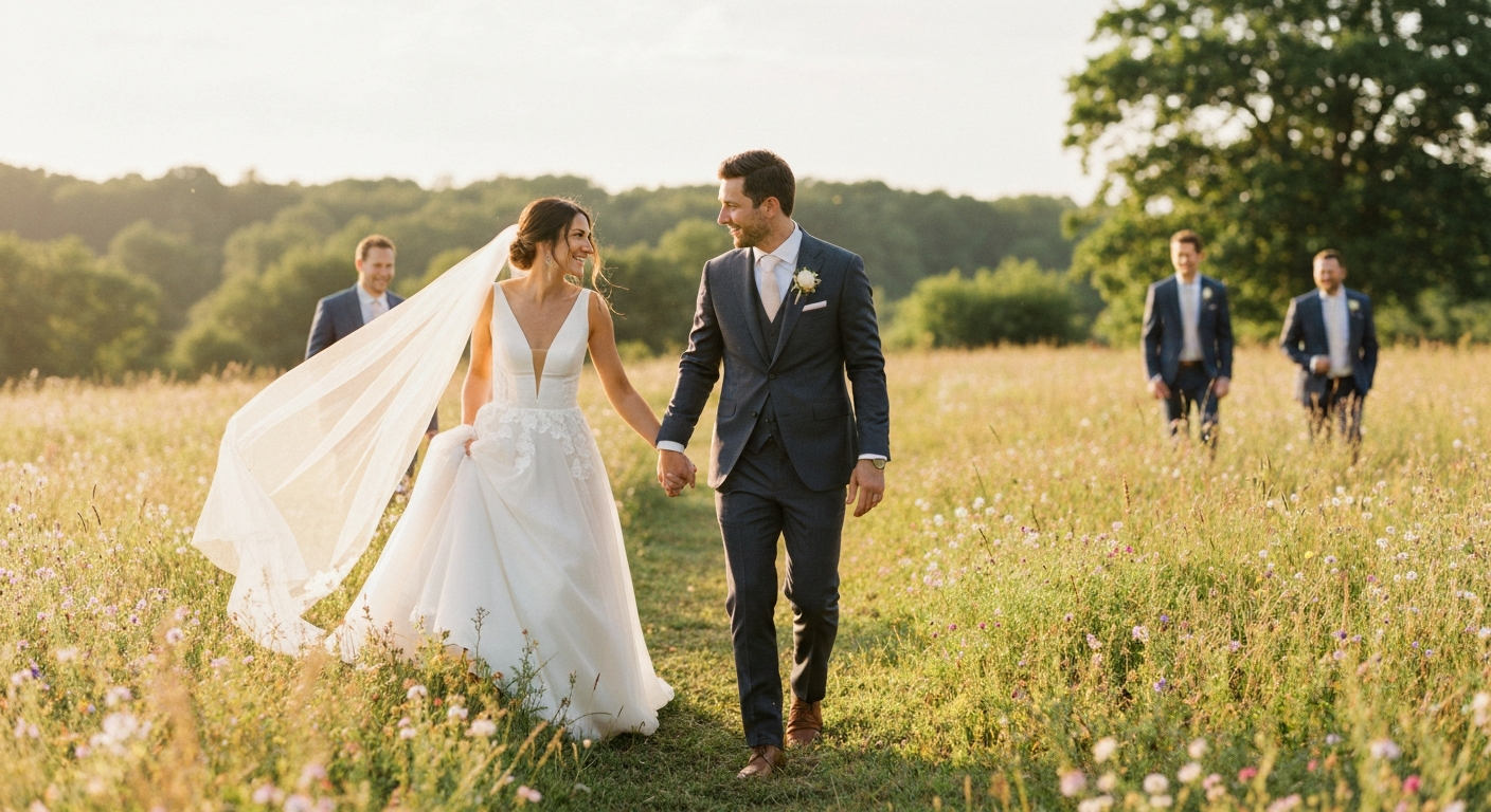 Romantic Wedding Walk