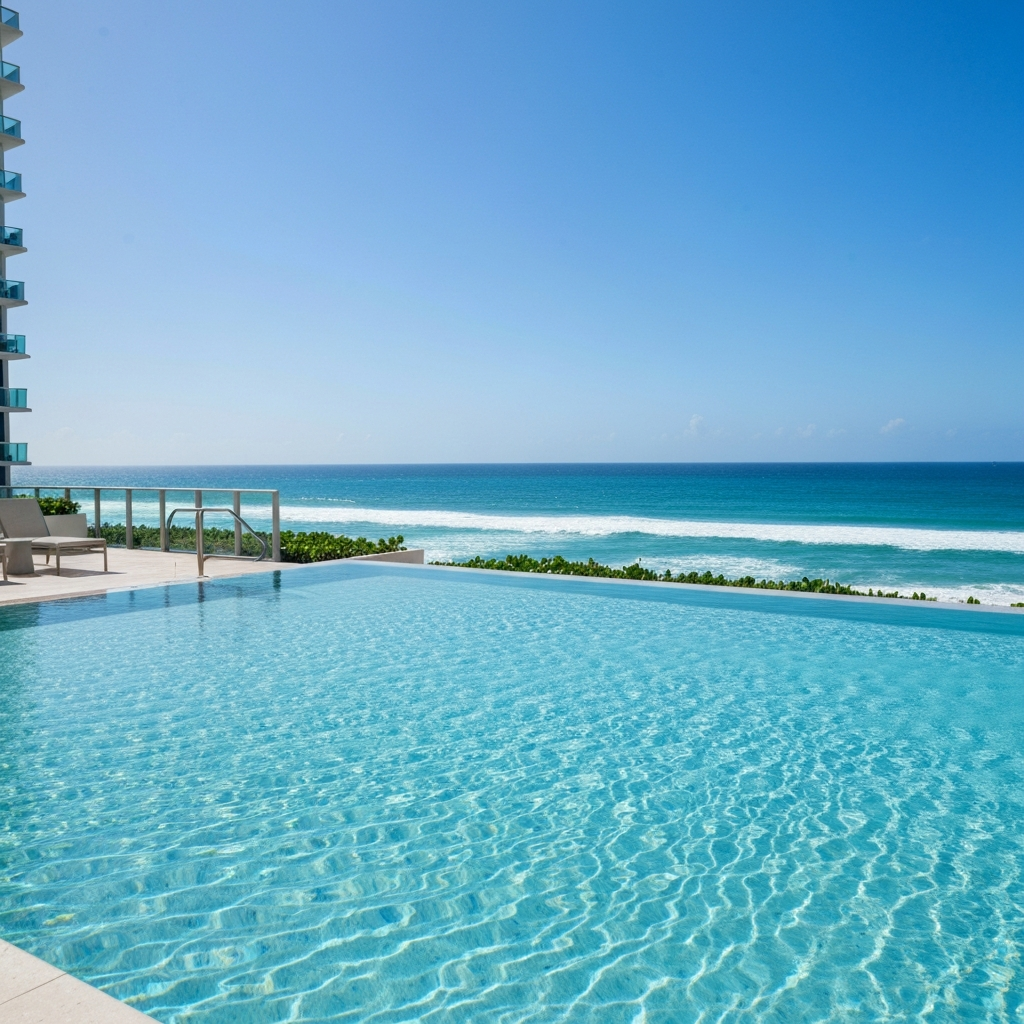Crystal clear luxury pool