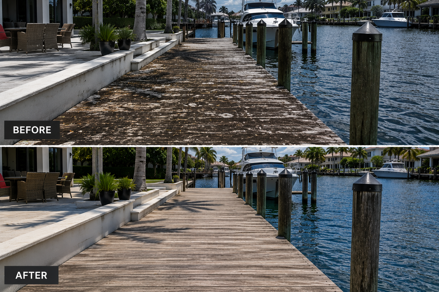 Waterfront Dock Cleaning: Fort Lauderdale