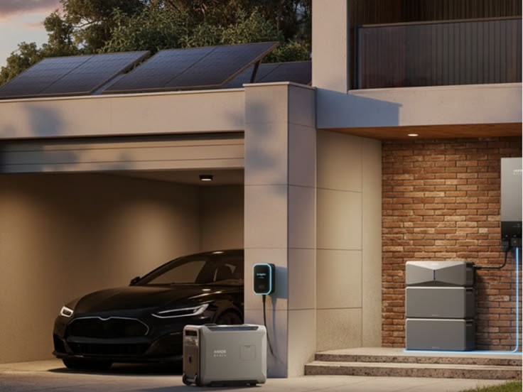 Electric vehicle charging with solar
