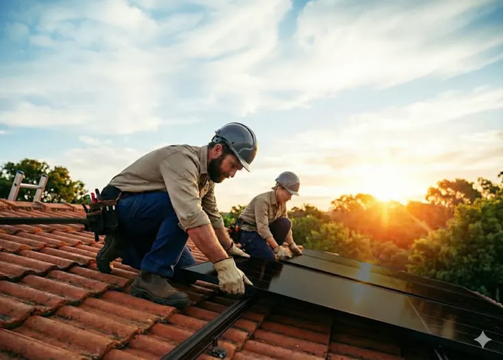 Solar panel installation