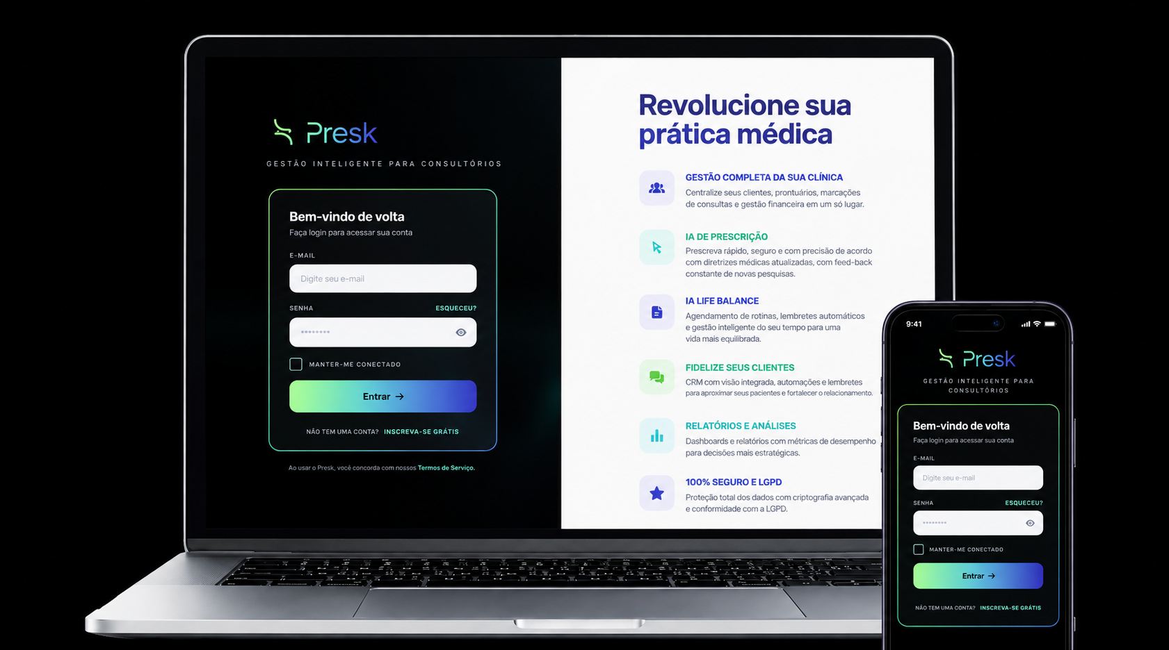 Revolucione sua prática médica com a Presk