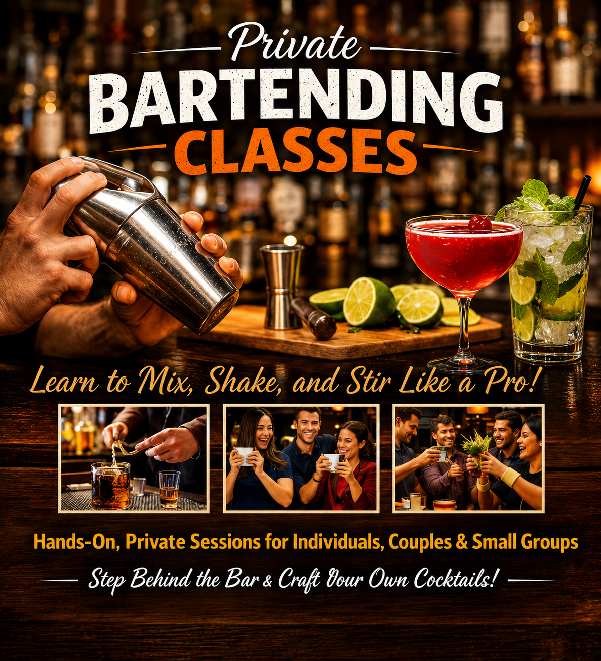Private Bartending Class