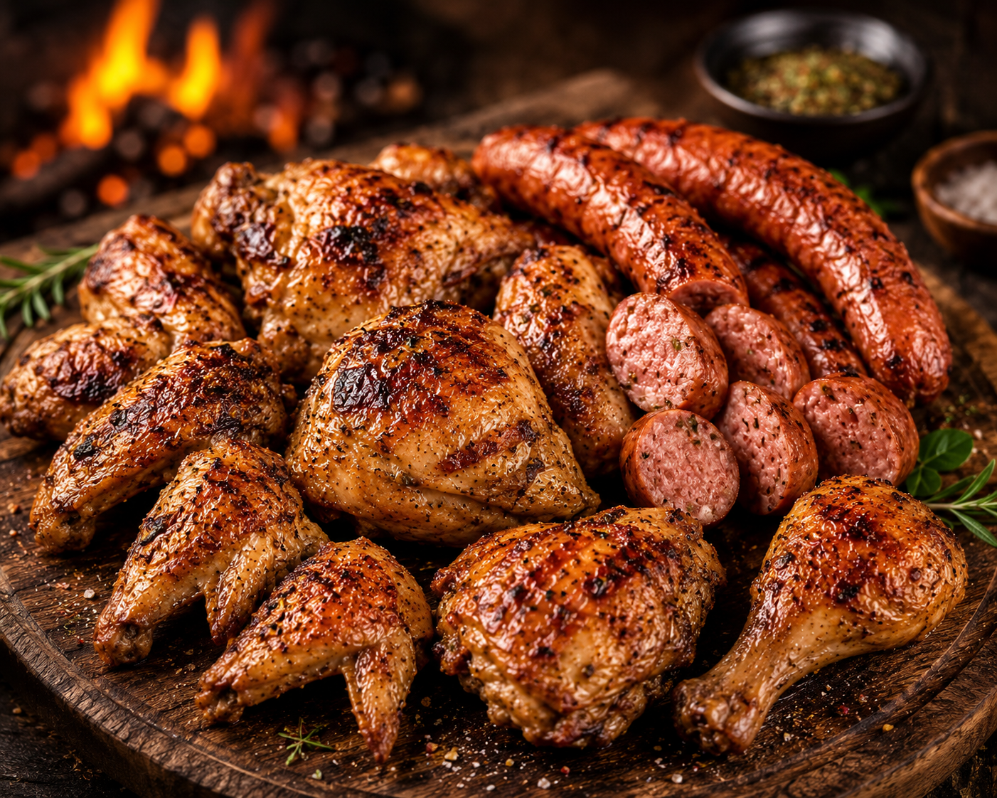 Frangos e Temperados no Big Frango Guarajuba Frangos e Temperados: Coração, Coxinha da asa, Toscana e Costela Suína no Frigorífico Big Frango em Guarajuba