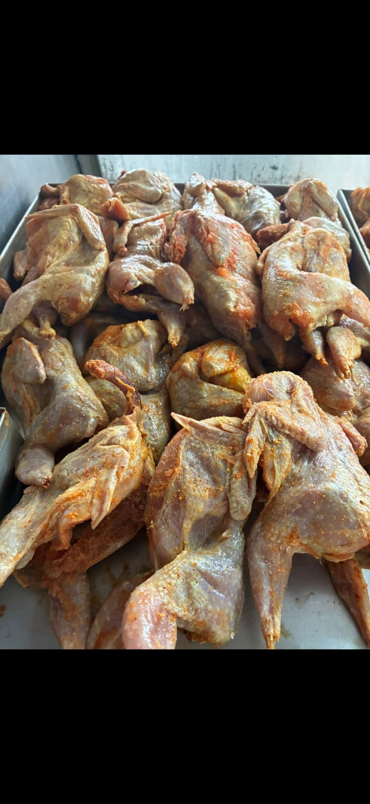 Codornas temperadas prontas para assar ou grelhar no Frigorífico Big Frango em Guarajuba Codornas temperadas prontas para assar ou grelhar no Frigorífico Big Frango em Guarajuba