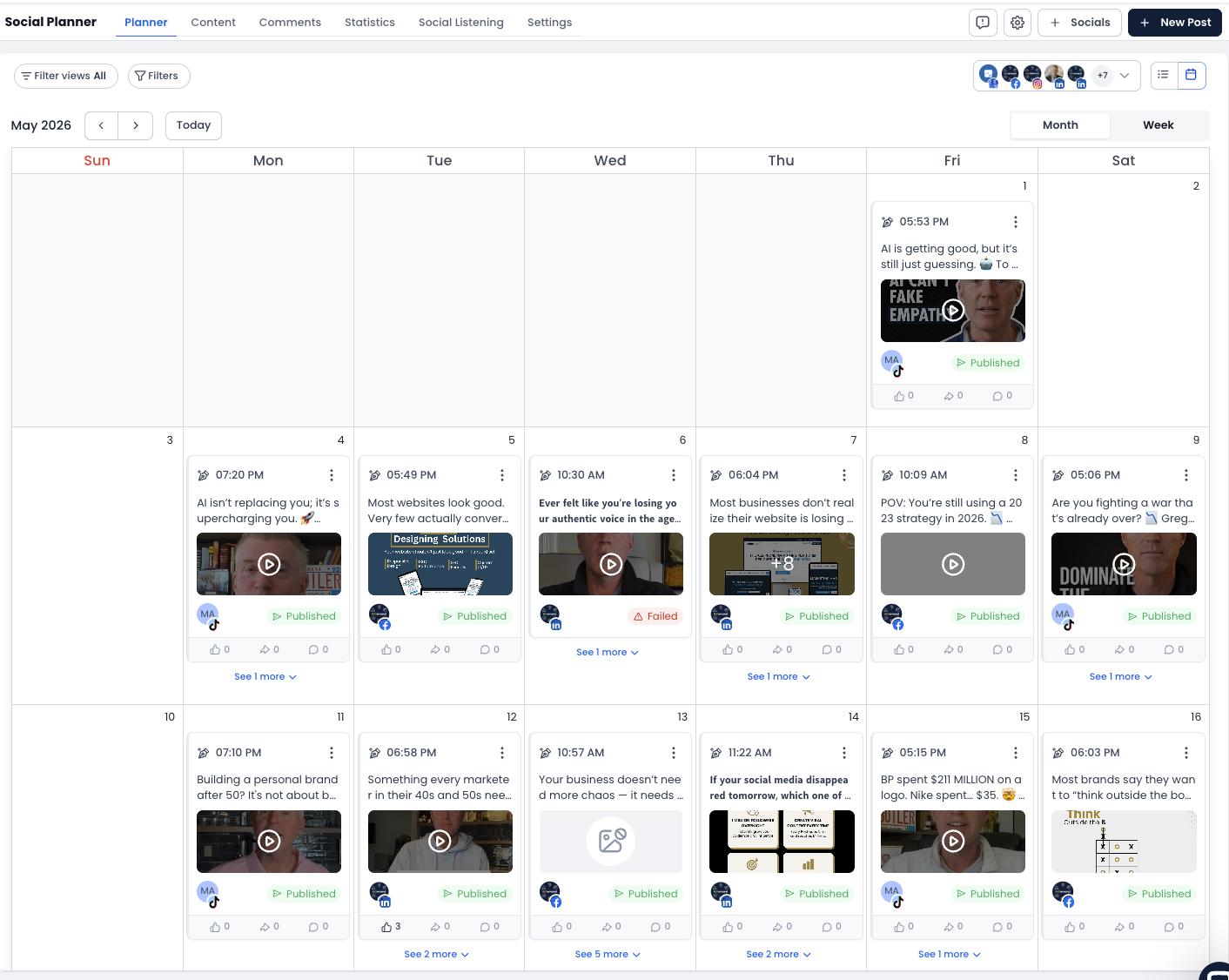 MktrHub Social Planner