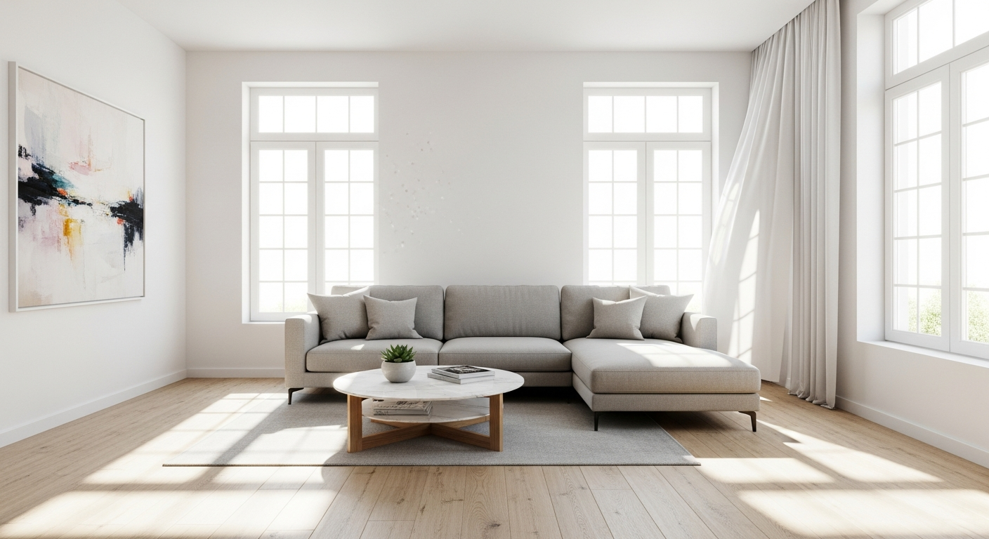 Clean living room