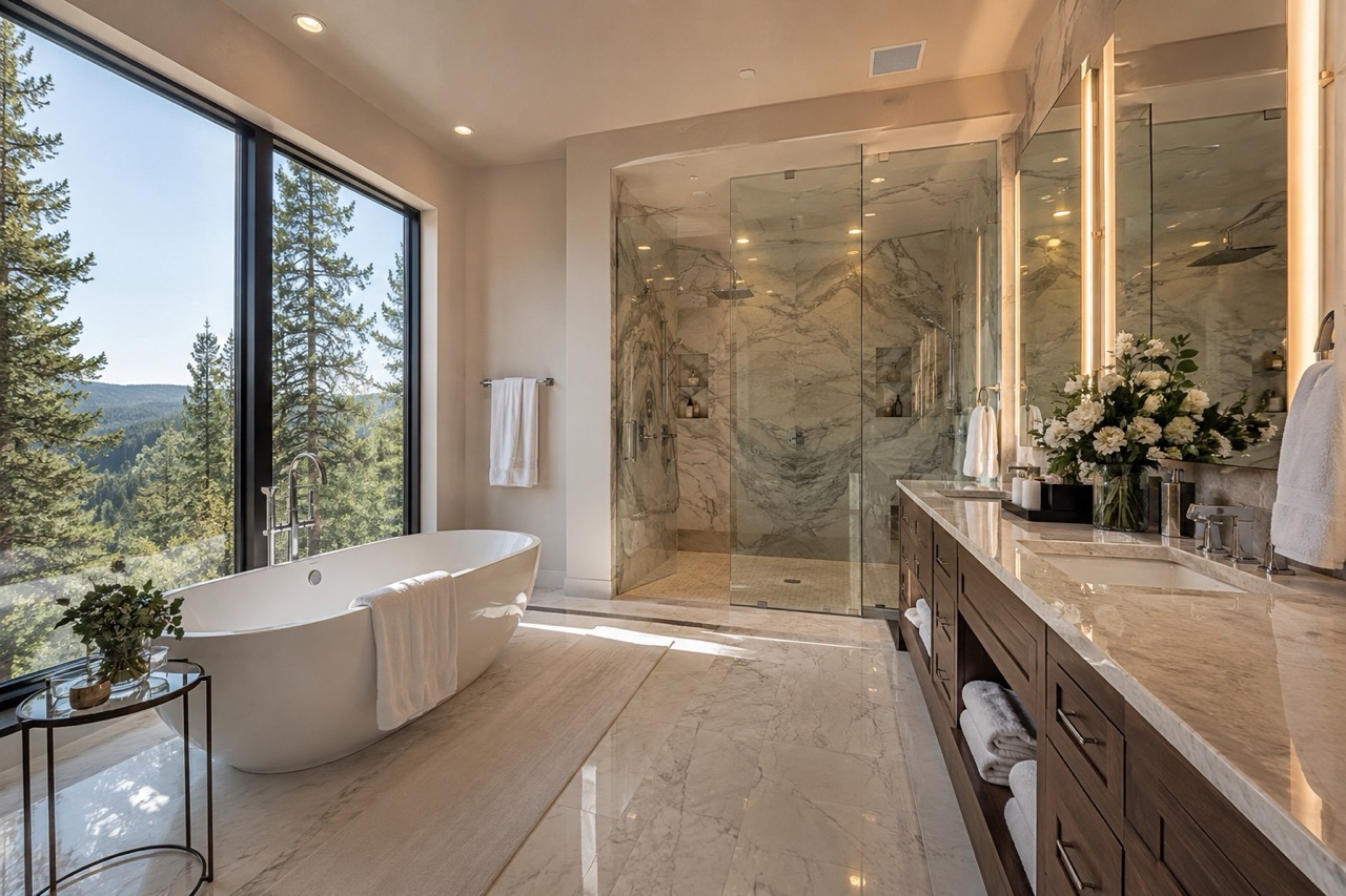 Spotless modern bathroom
