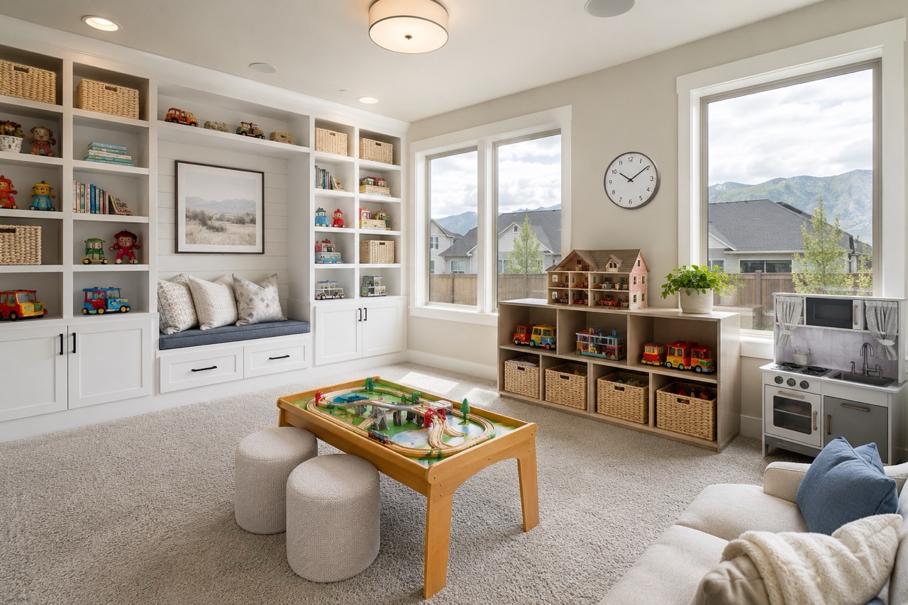 Tidy and clean playroom