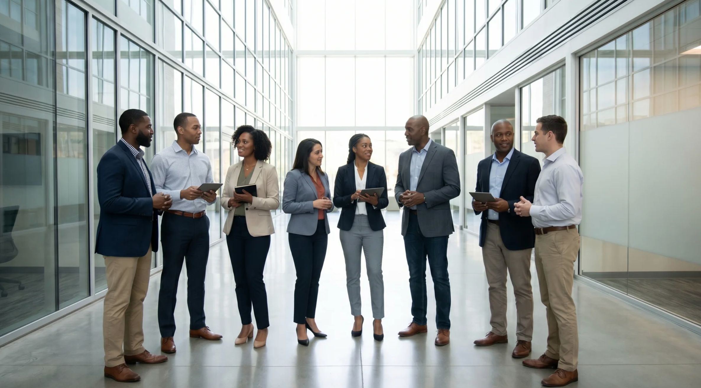 Professional corporate team