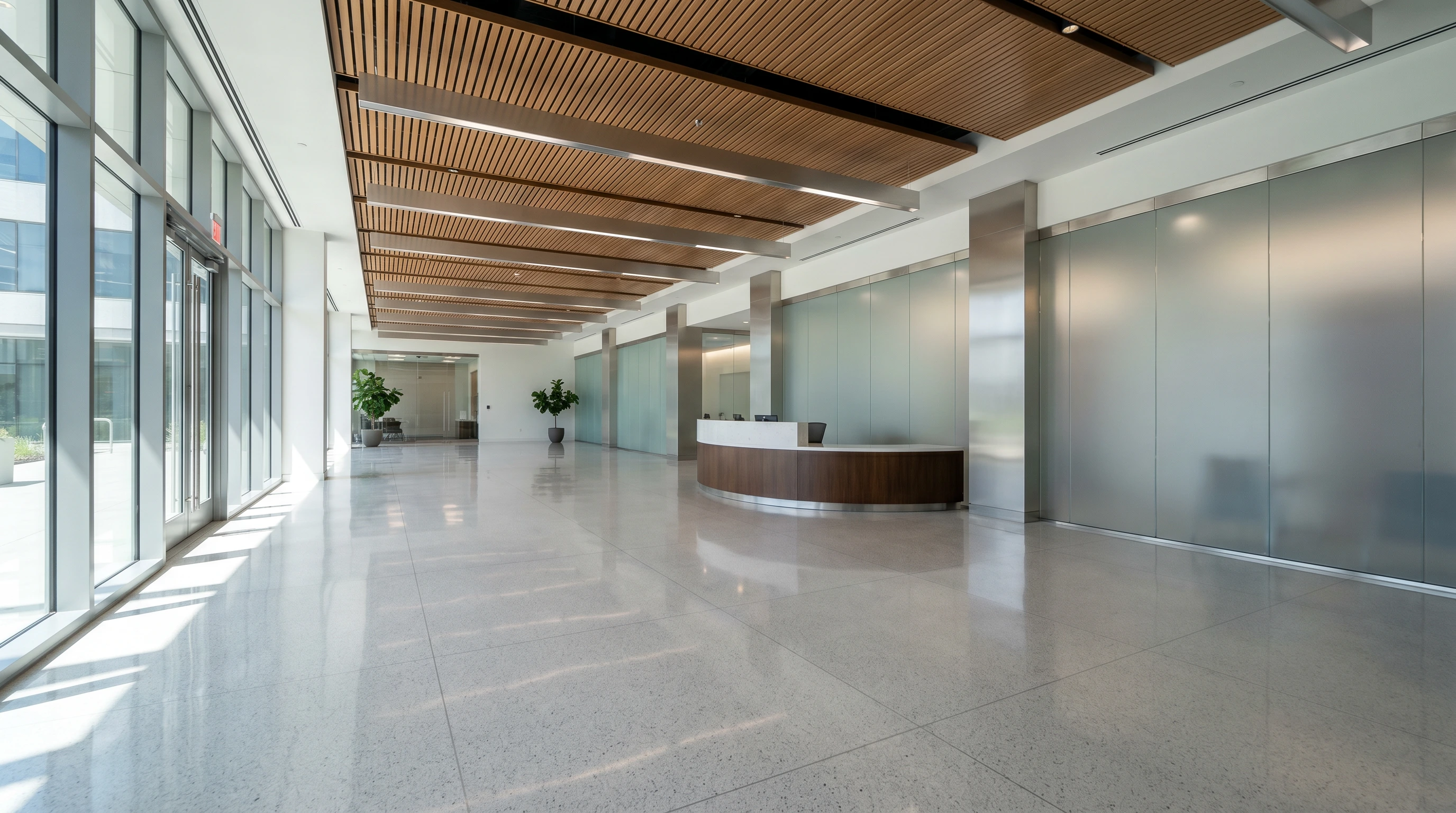 Exterior of the A Corporate Janitorial office building