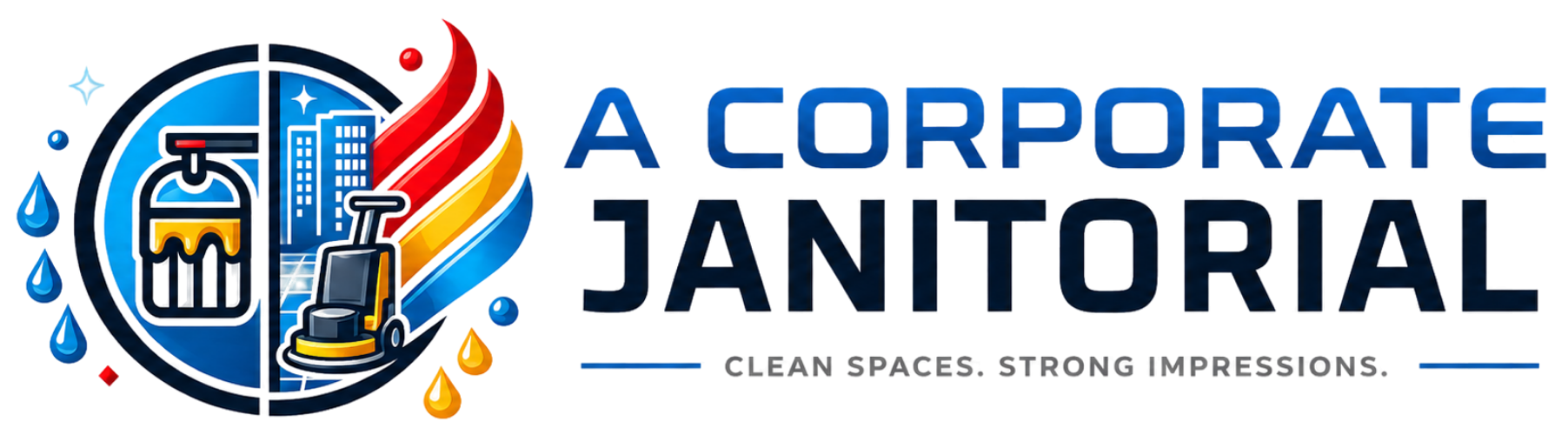 A Corporate Janitorial Logo