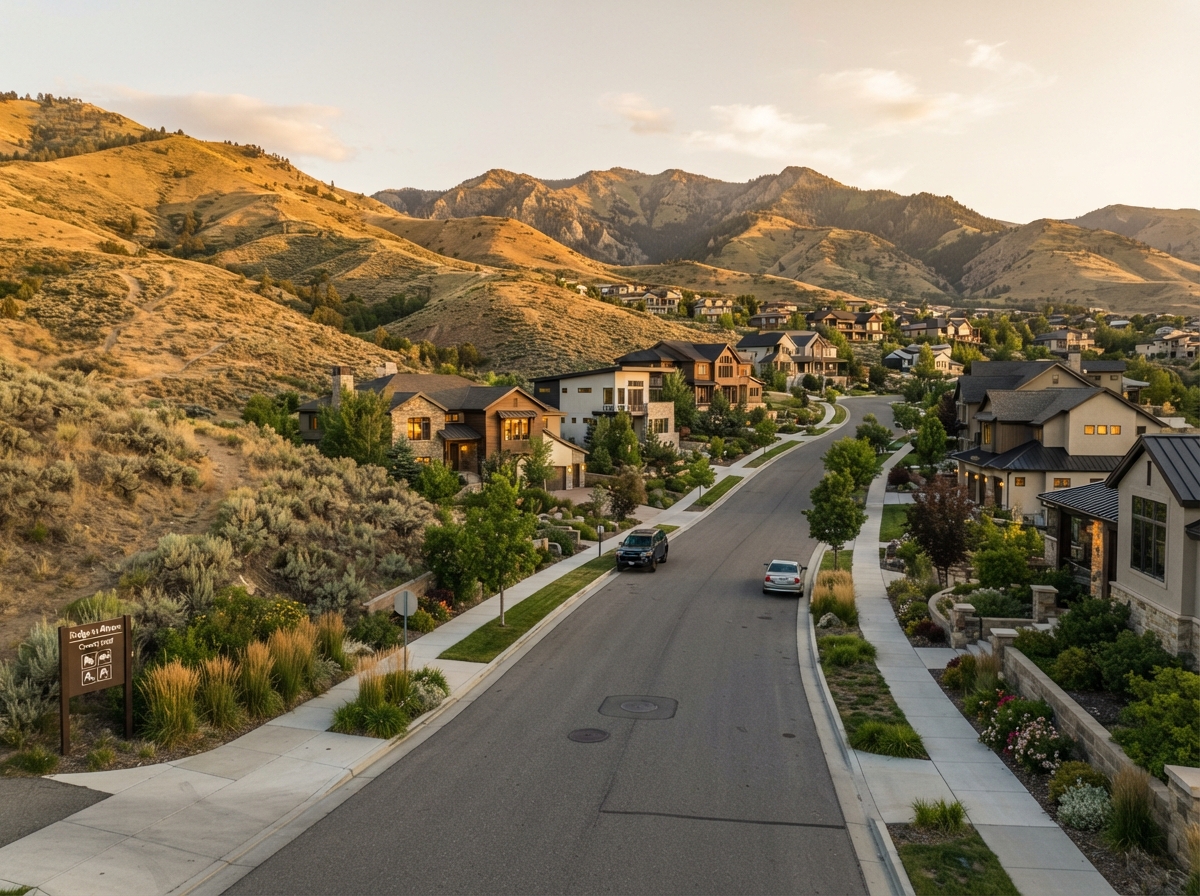 Boise Foothills new construction and elevated terrain