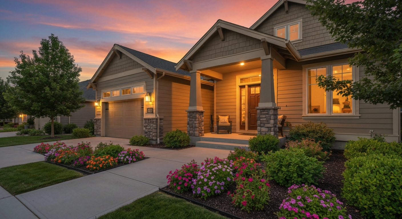 Polished Boise area home exterior