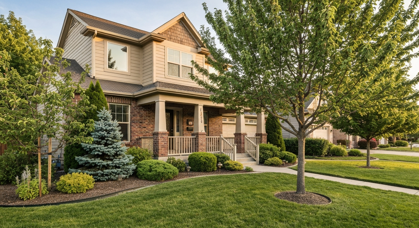 Warm, classic Boise area home exterior