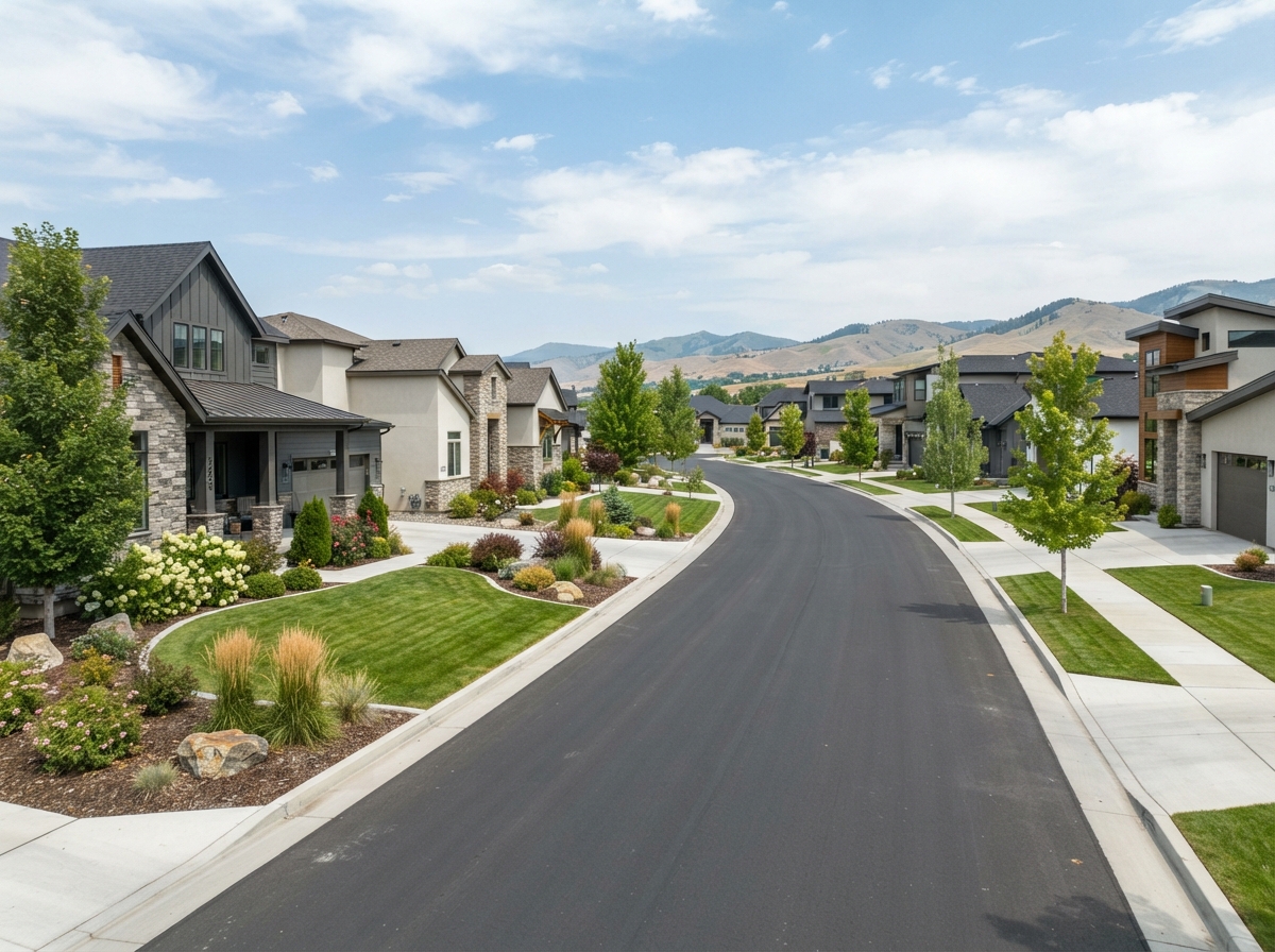Newer Treasure Valley residential subdivision representing Meridian and Star new construction