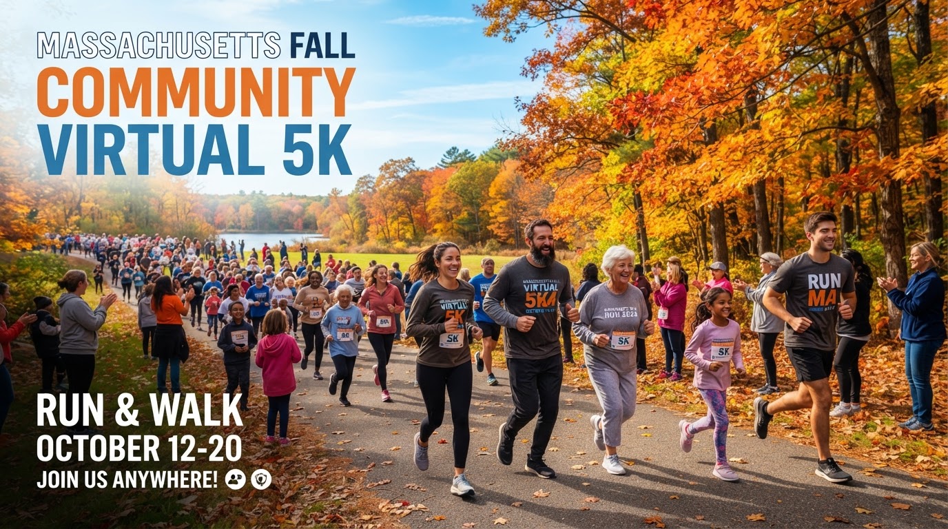 Community 5K run through New England fall foliage