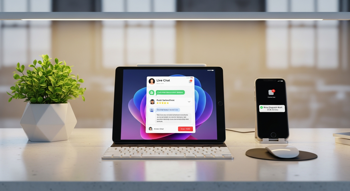 Clean, welcoming communications setup