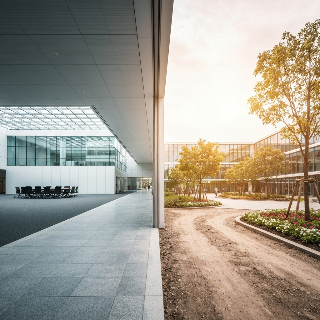 Two paths diverging in a professional setting.