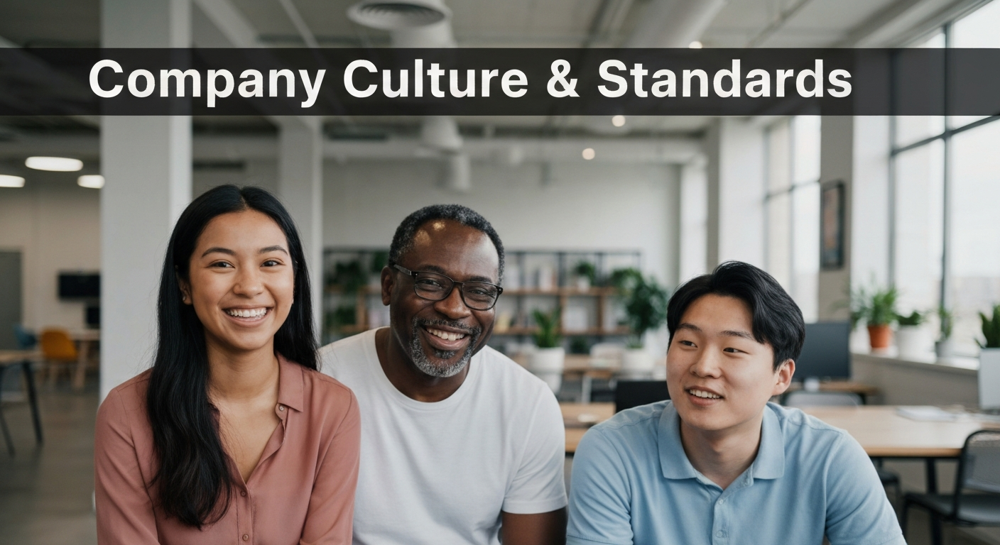 Company Culture & Standards Message