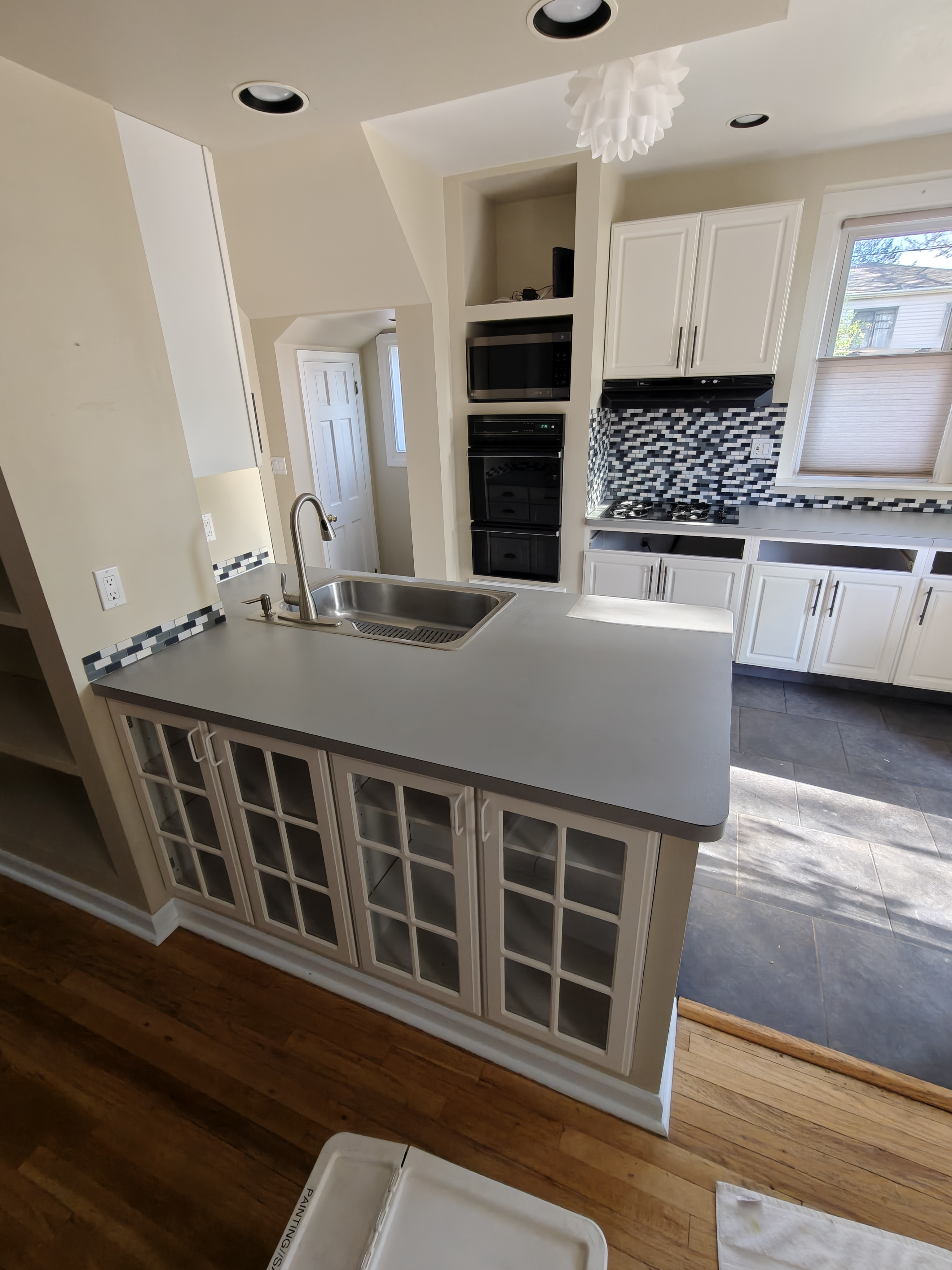 Kitchen countertop and cabinet work