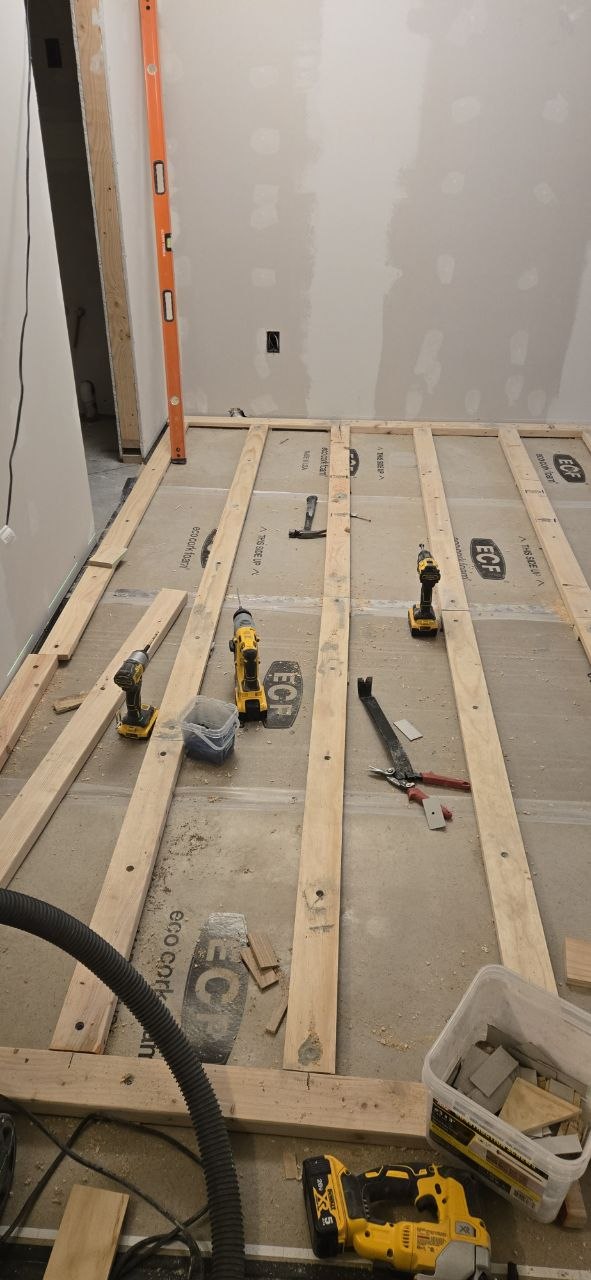 Raised floor framing