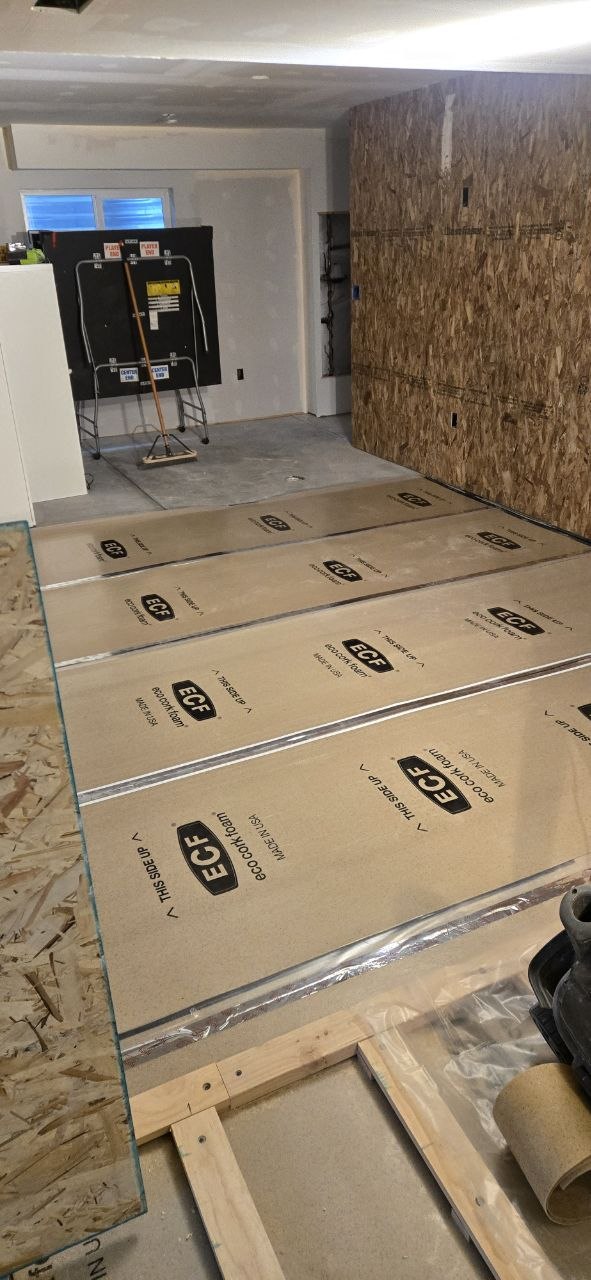 Basement subfloor installation