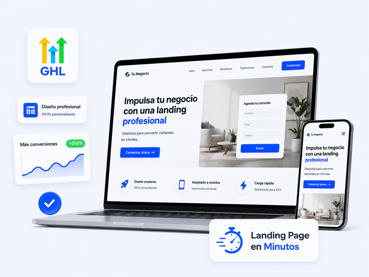 Diseño de Landing Page Gratis