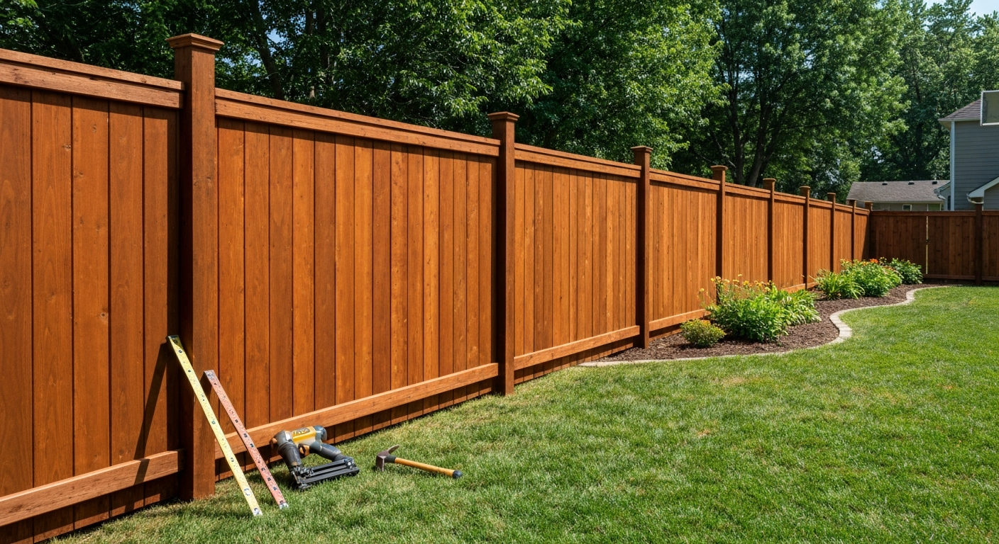Professional fencing installation