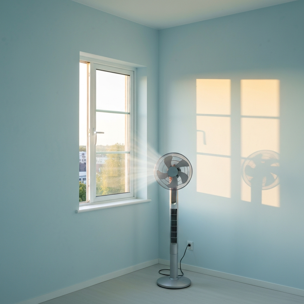 Ventilating a freshly painted room