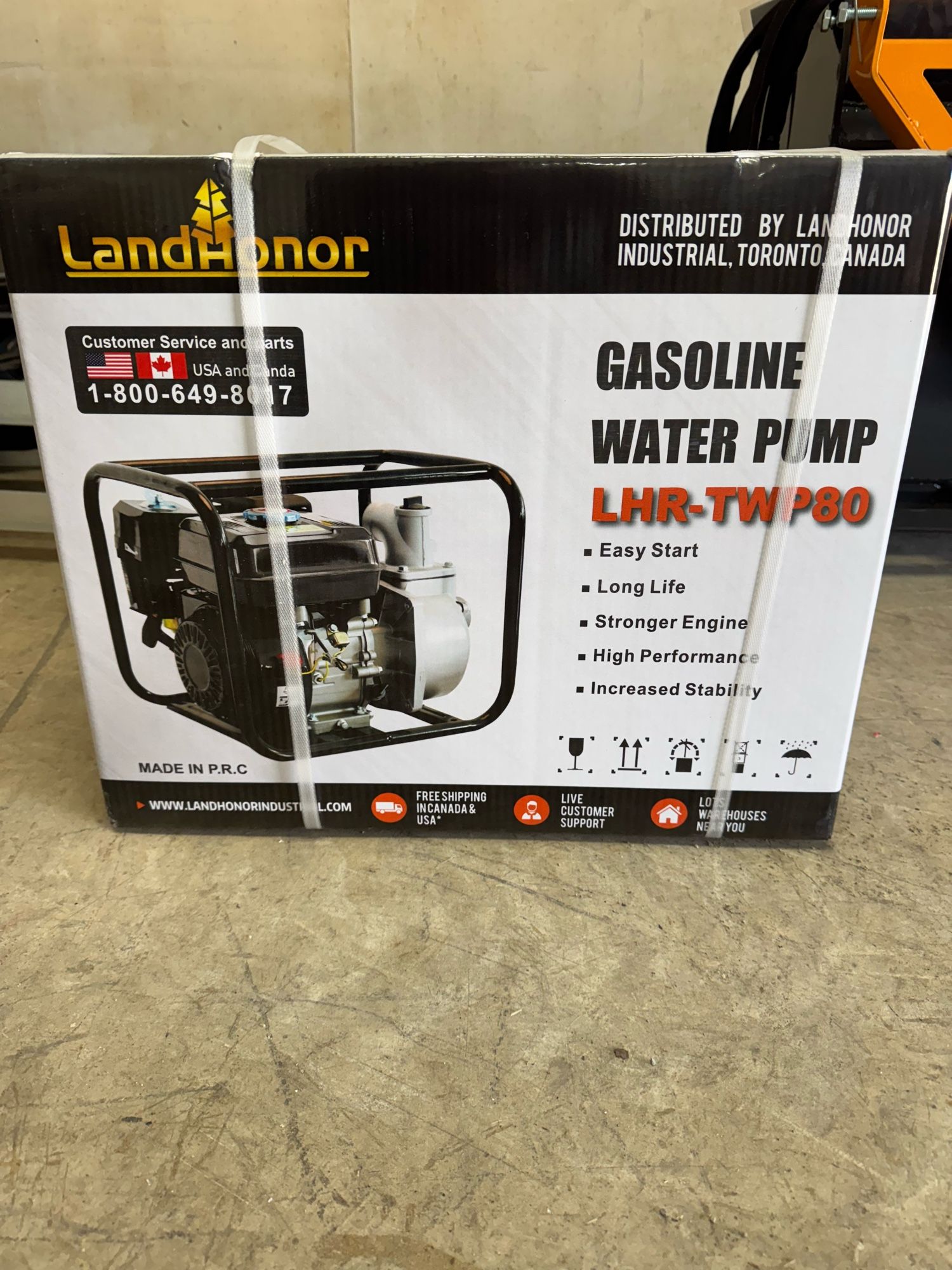 LandHonor 3" Semi-Trash Gasoline Water Pump 7.0HP alternate view
