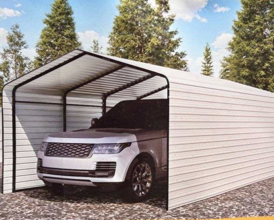 SDLANCH 12ft x 20ft Metal Carport Shelter
