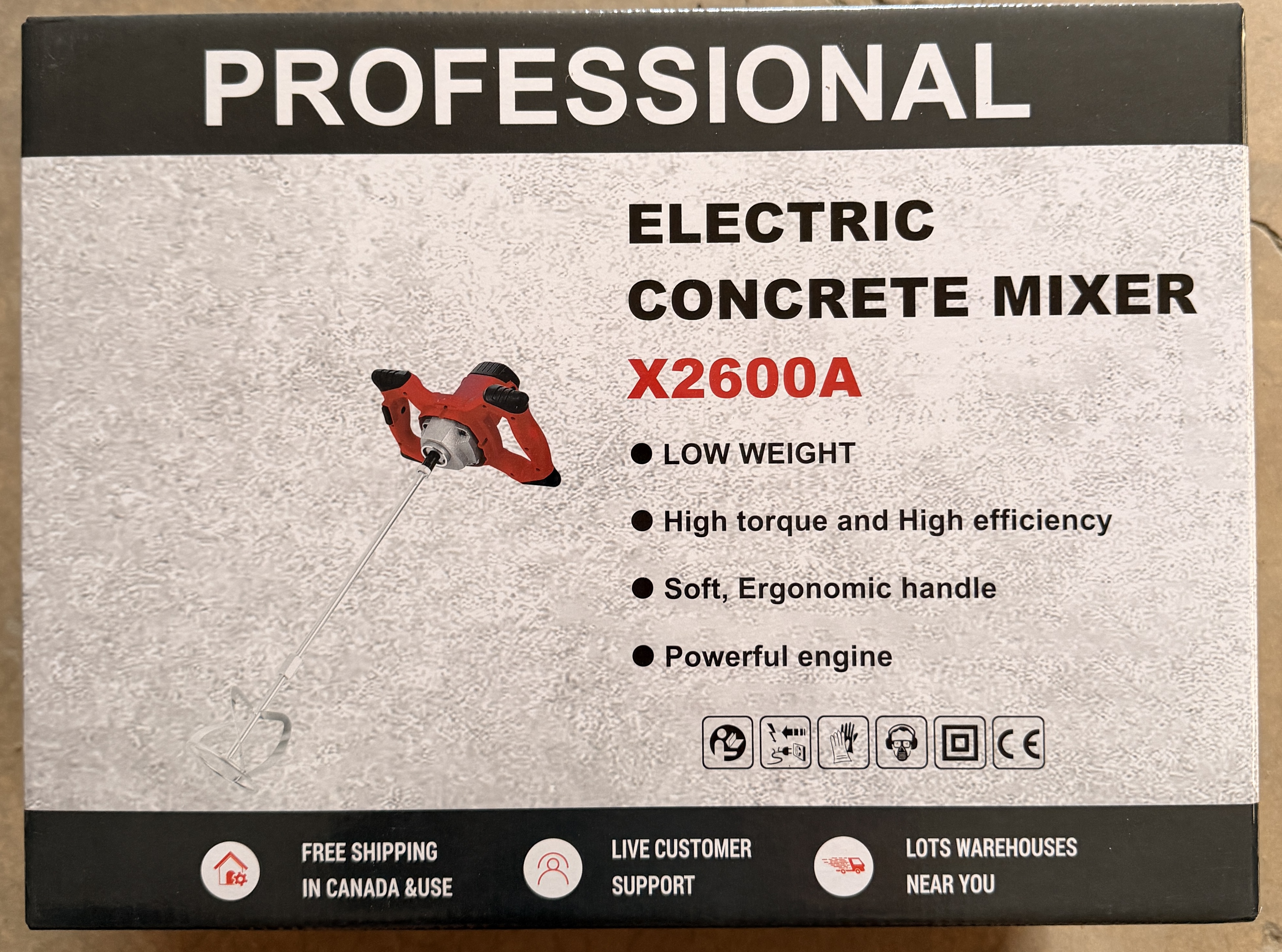 Professional Electric Concrete Mixer X2600A
